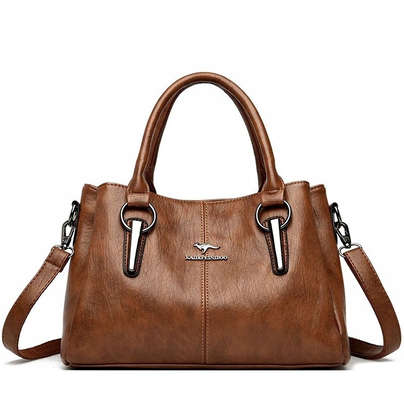 Elegance Premium Leather Bag in Caramel