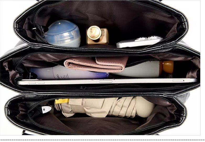 Elegance Premium Bag interior with everyday essentials