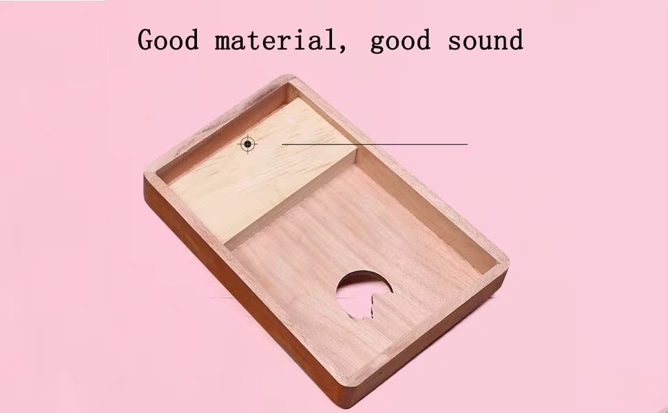 Solid wood resonance chamber of the Happy Kalimba