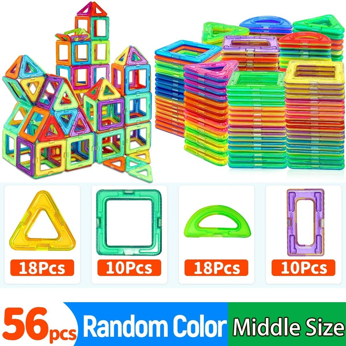 Magnetic Blocks Family Kit β 56 pieces