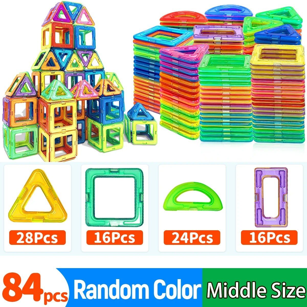 Magnetic Blocks Mega Kit β 84 pieces